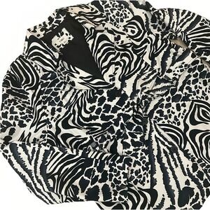 Cato Animal Print Belted‎ Jacket Zebra Leopard Lightweight Coat